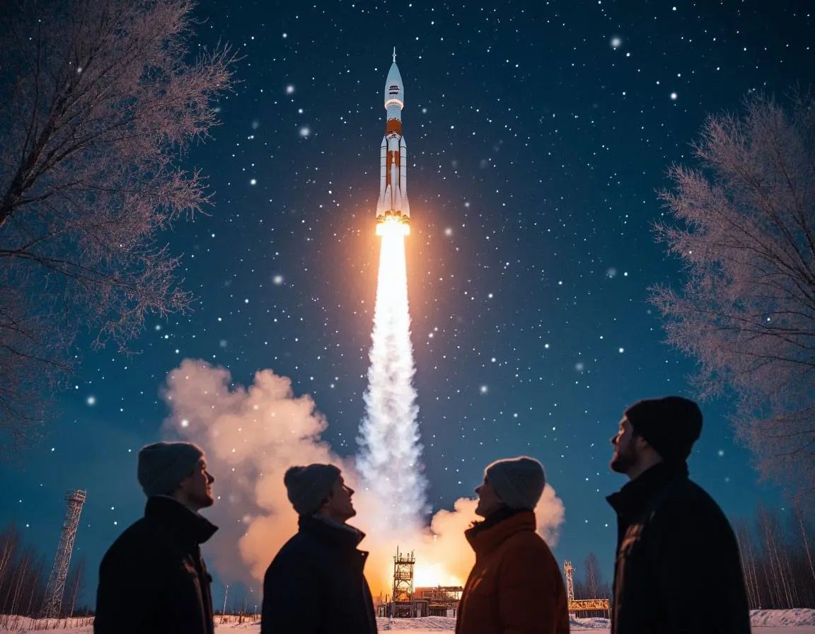 Огненный финал года: пуск ракеты с Восточного