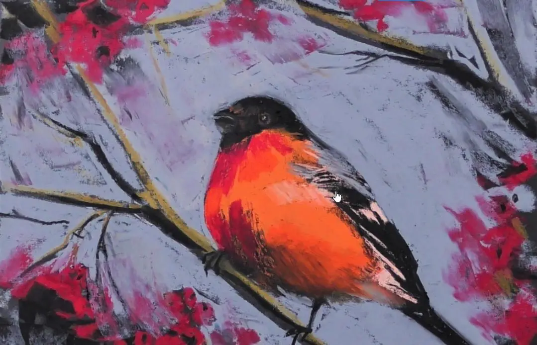 Мастер-класс "Птичка пастель от Натальи Дульцевой"