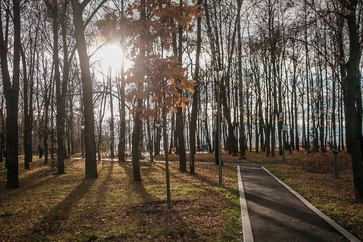 Краски осени в парке Швейцария