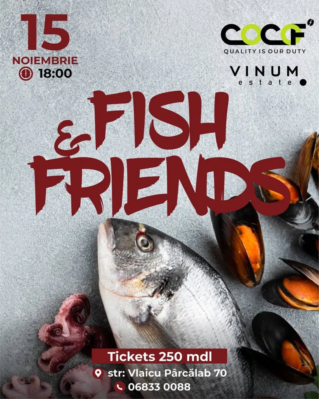 Особенный вечер для тех, кто любит вкусную еду, хорошее вино и душевную атмосферу с друзьями!