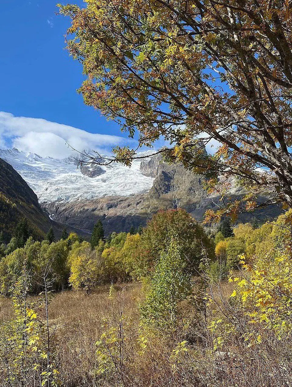 Золотая осень в горах Домбая, полная перезагрузка