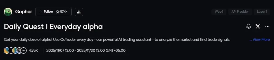 Daily Quest I Everyday alpha