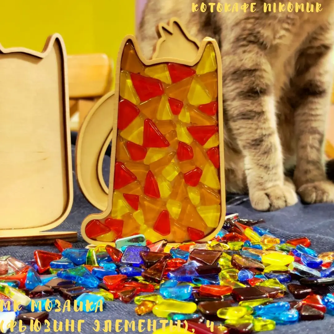 МК мозаика фьюзинг элементами