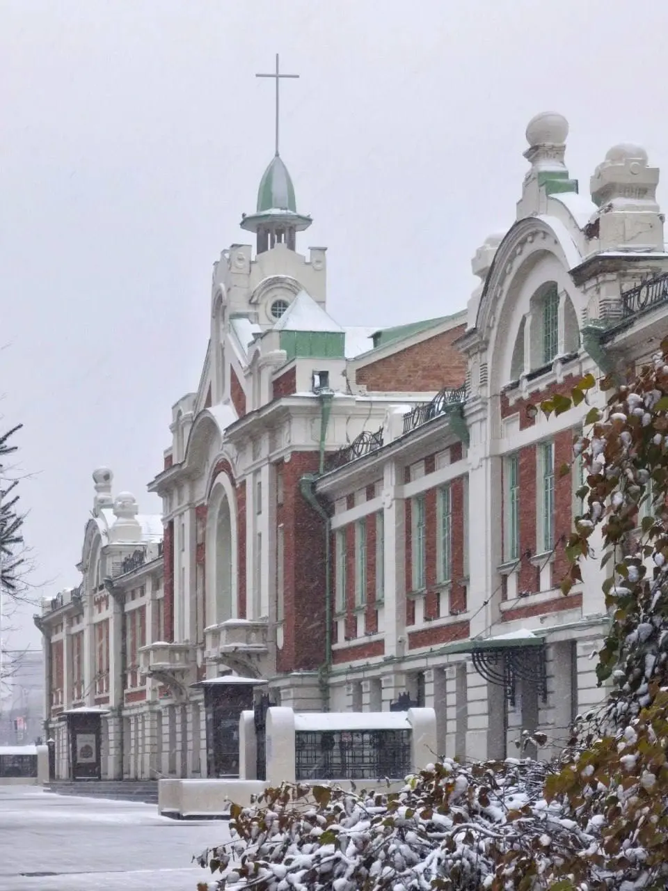 Заснеженные улицы Новосибирска