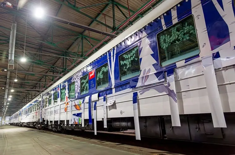 Поезд Деда Мороза: остановки в Ишиме и Тюмени