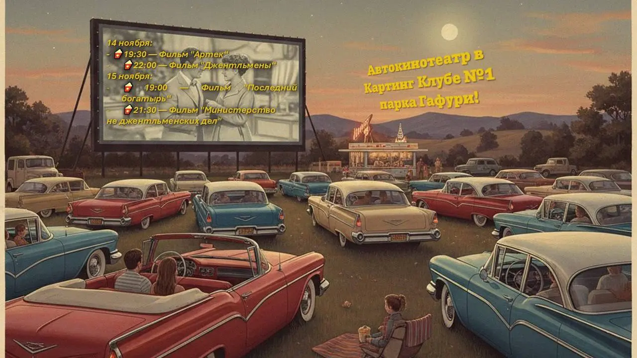 Автокинотеатр в парке Гафури (Уфа)