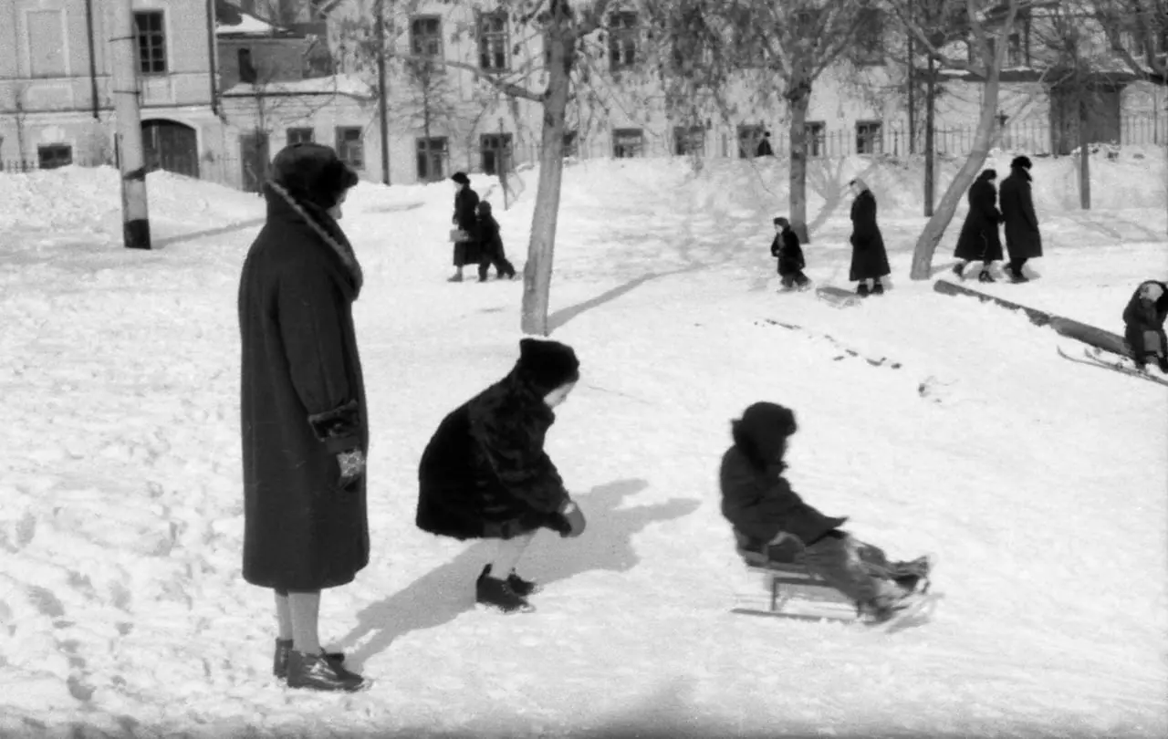 1960 е Казань Зима на Черном озере от Евгения Шипина