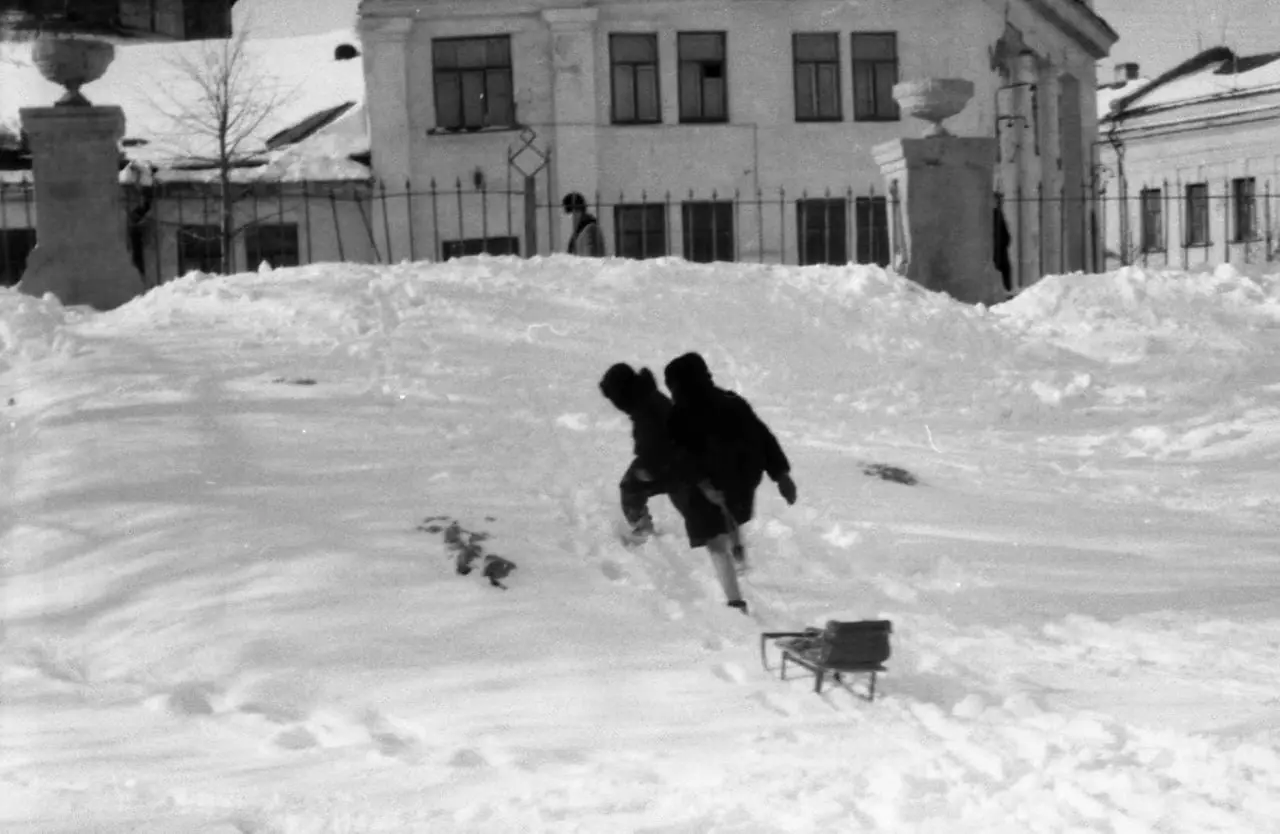 1960 е Казань Зима на Черном озере от Евгения Шипина