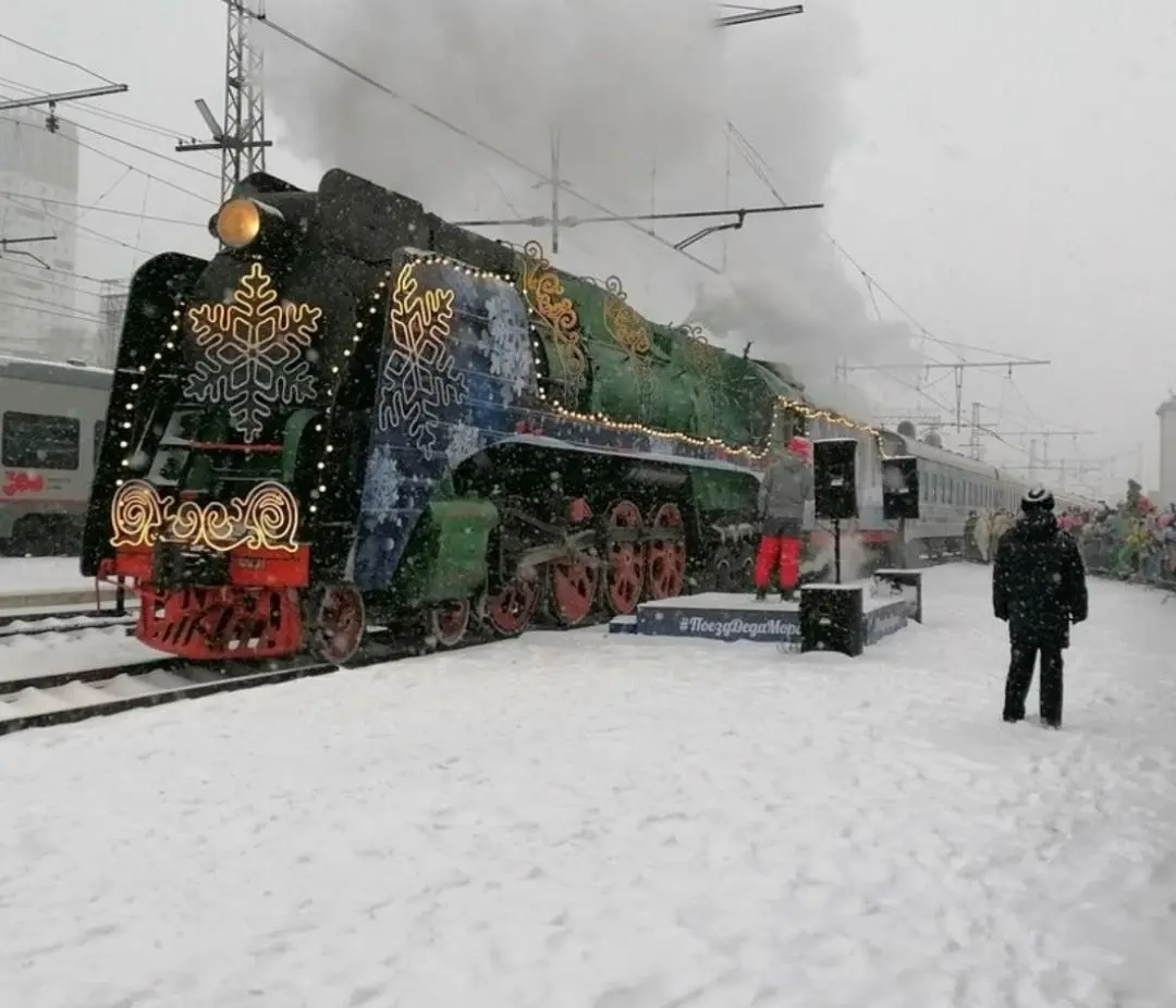 Поезд Деда Мороза в Перми