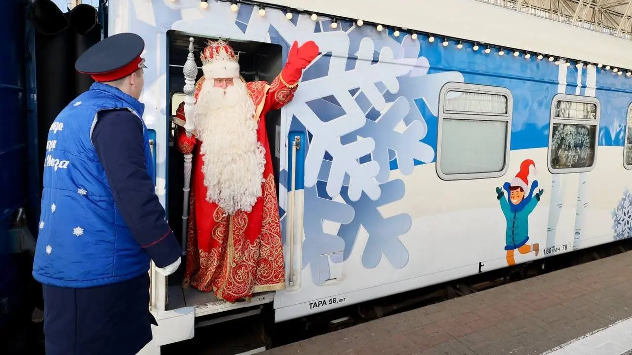 Поезд Деда Мороза остановится в Саранске на шесть часов