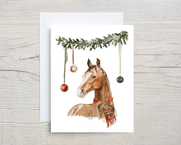 Мастер-класс «СНЕЖНАЯ СКАЗКА: РИСУЕМ ЛОШАДКУ АКВАРЕЛЬЮ»