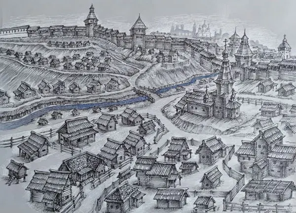 Презентация графических документально-художественных панорам средневековой Казани