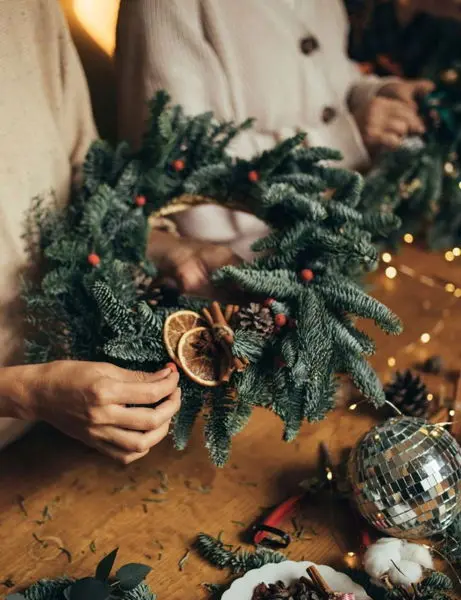 Мастер-класс «Рождественский венок»