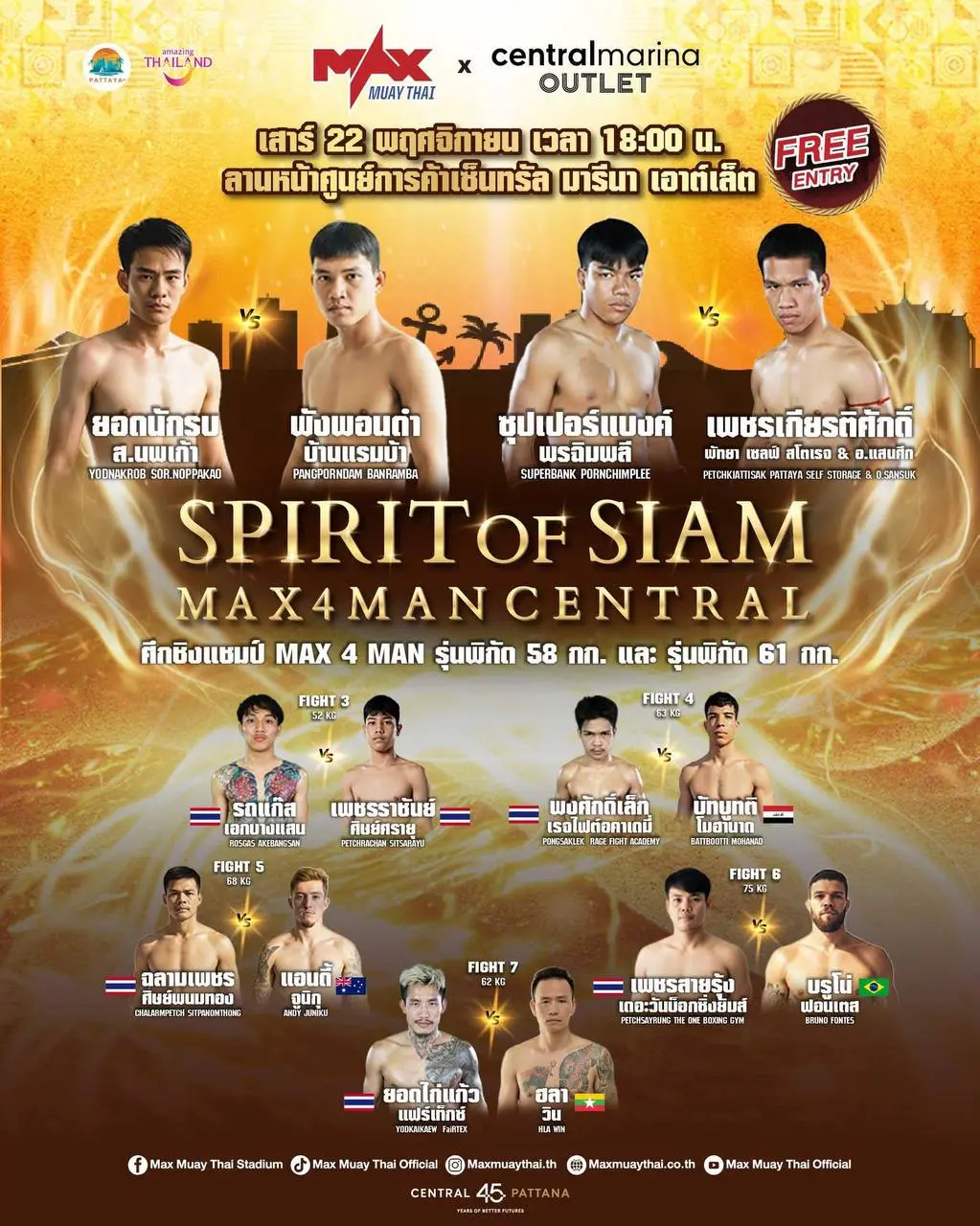 SPIRIT OF SIAM – MAX 4 MAN CENTRAL – Финал