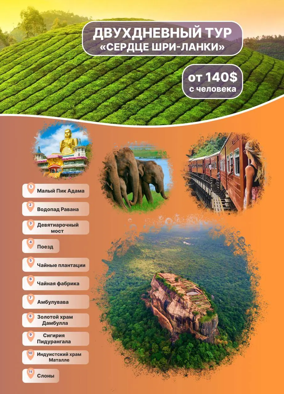 Top popular Sri Lanka excursions