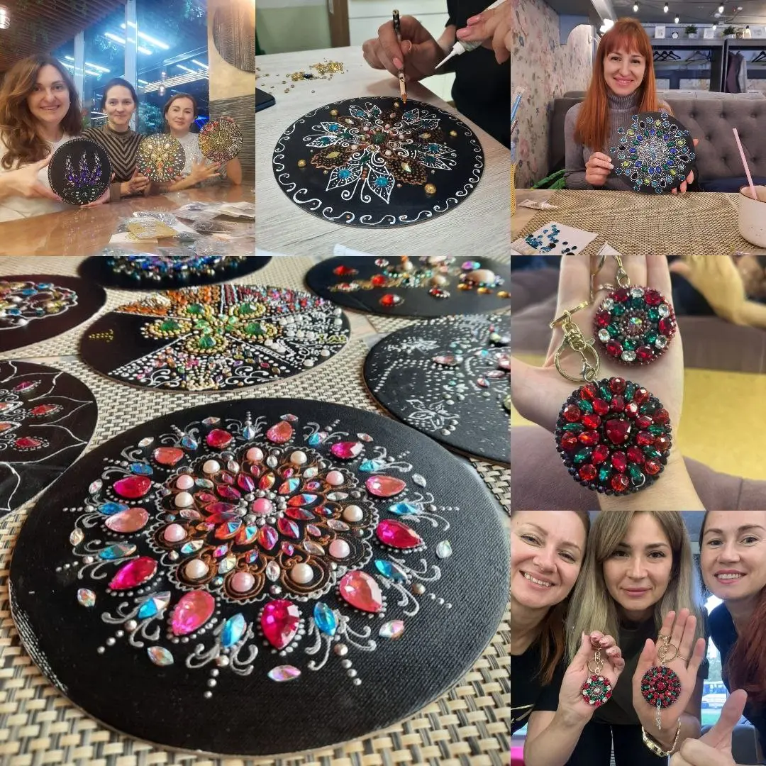 Мастер-класс «роспись мандалы из страз ✨ или Мастер-класс Breлок-мандала🌟