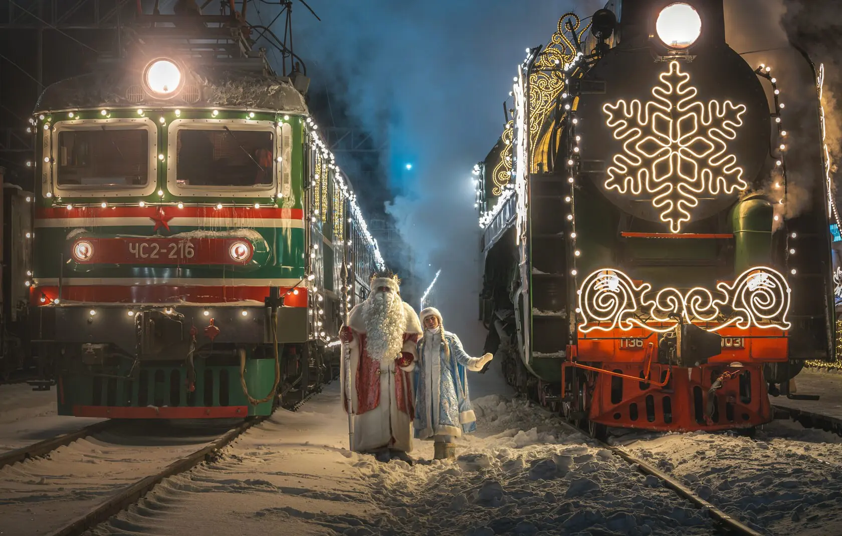 поезд деда Мороза в Комсомольске