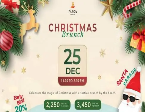 CHRISTMAS BRUNCH BY THE BEACH