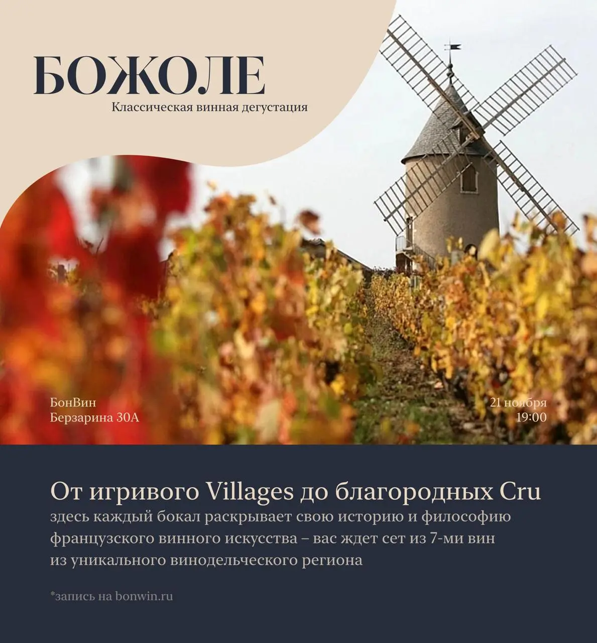 Божоле. Классическая винная дегустация с Игорем