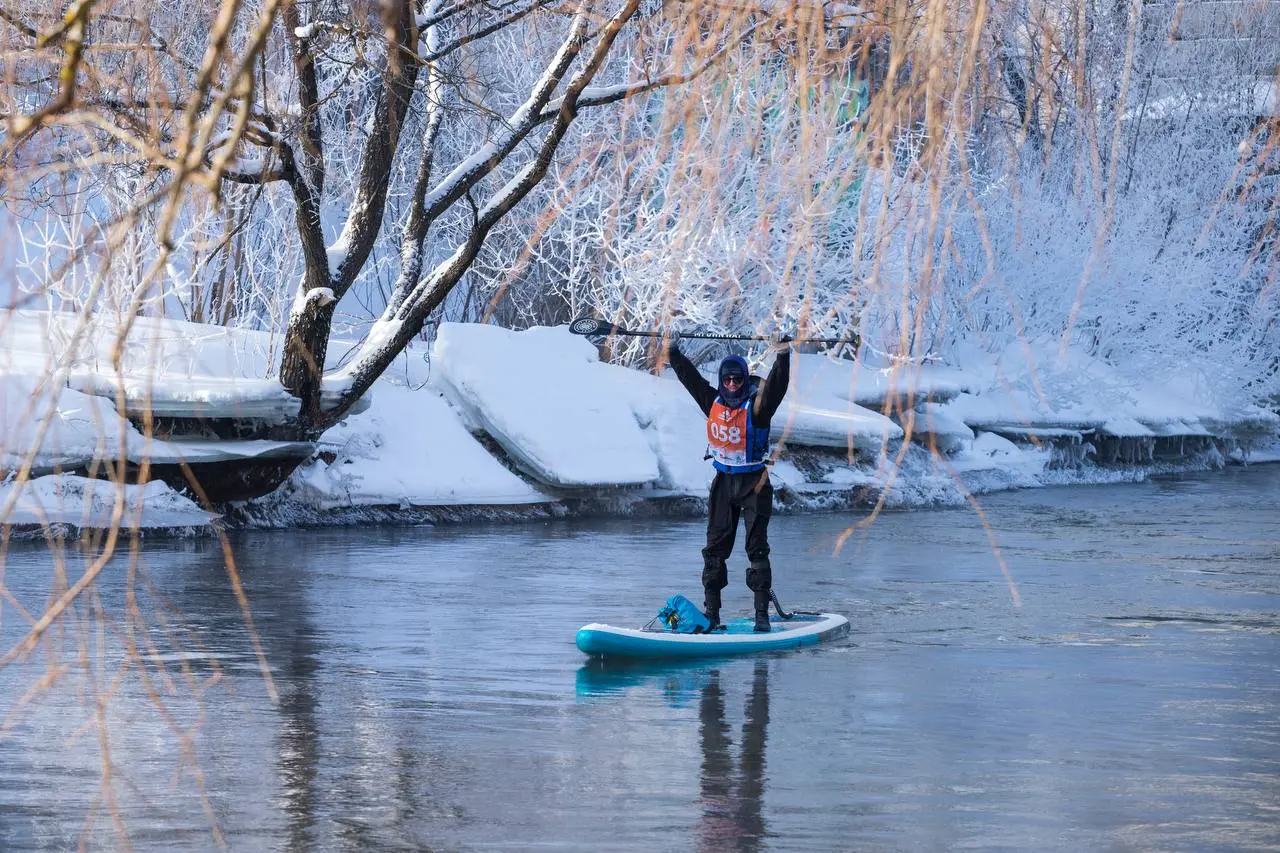САПКЛАБ. «ЗЫ-ЗЫ-ЗЫ» зимний сап-заплыв