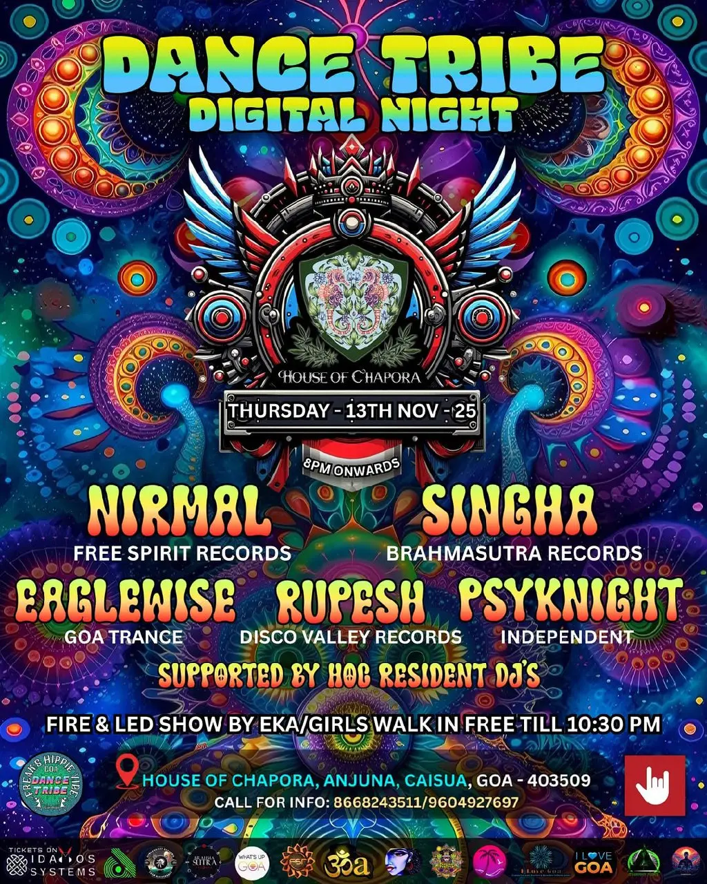 Dance Tribe Night under the stars at a psyitrans party