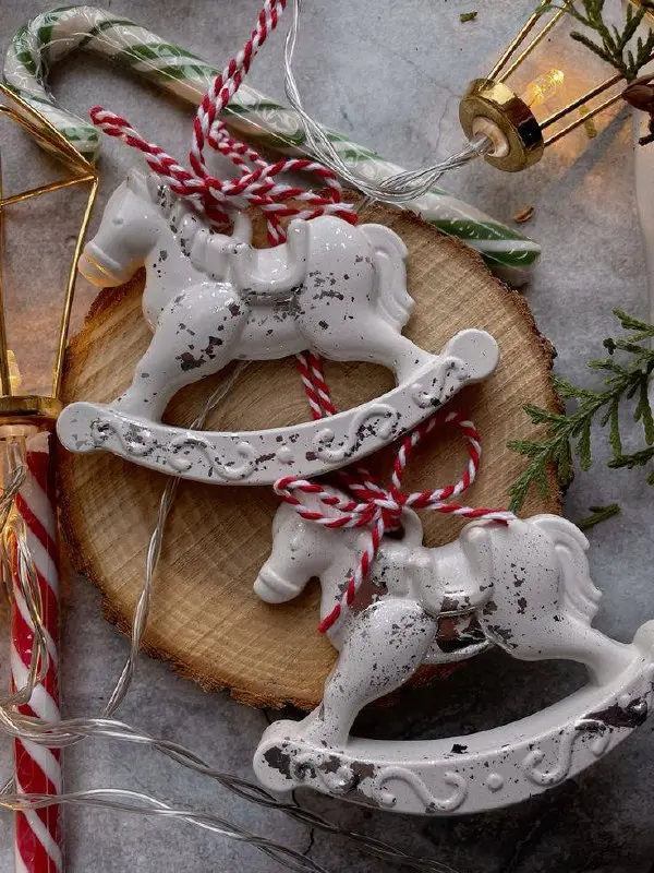 Роспись ёлочных игрушек из гипса