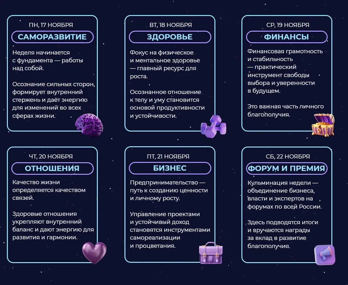  WELLBEING SPACE WEEK