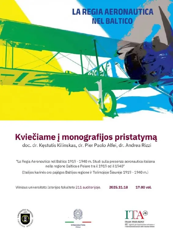 презентация монографии о деятельности итальянских военно-воздушных сил в Балтийском регионе и на Крайнем Севере в 1919–1940 годах