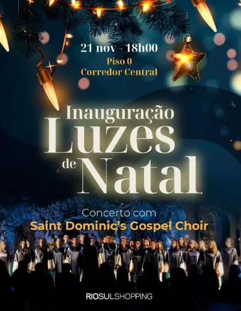 Волшебство в RioSul Shopping: Зажжение Рождественских огней!