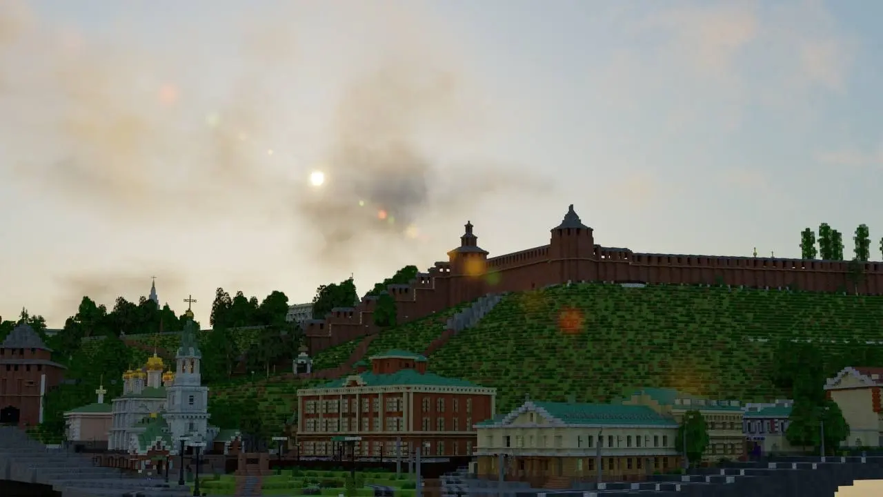Нижегородский кремль в Minecraft