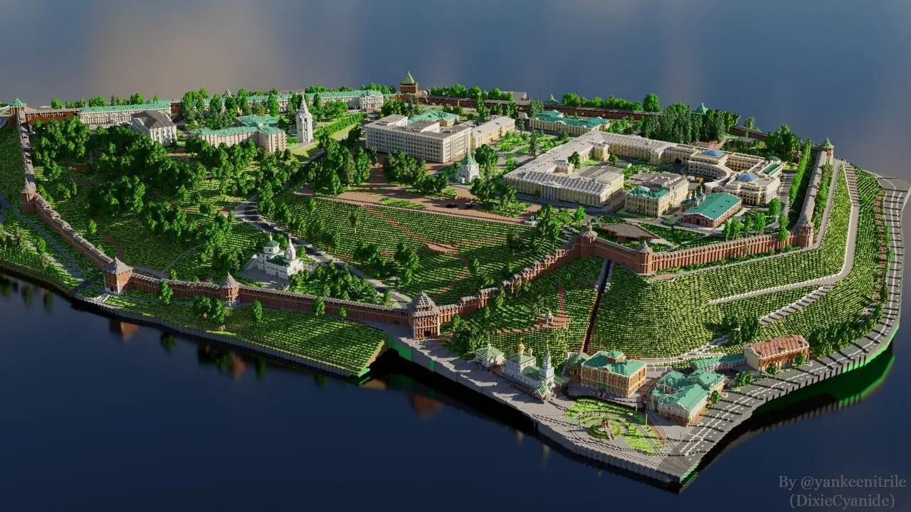 Нижегородский кремль в Minecraft