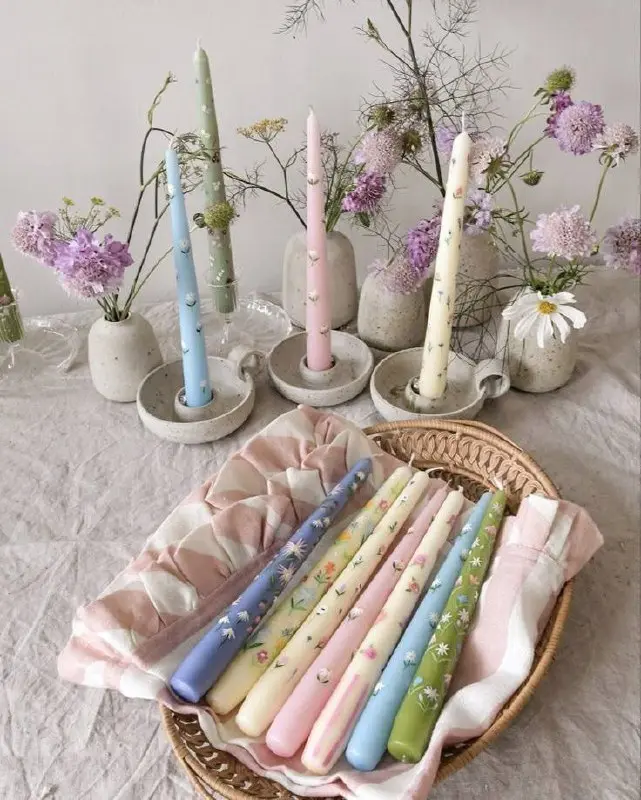 Мастер-класс по росписи свечей акриловыми красками