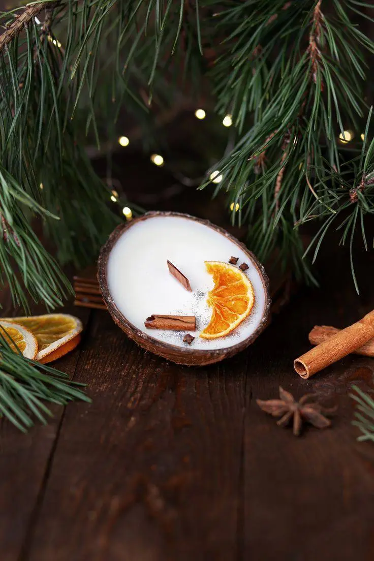 Зимний мастер-класс «Свеча в кокосе»