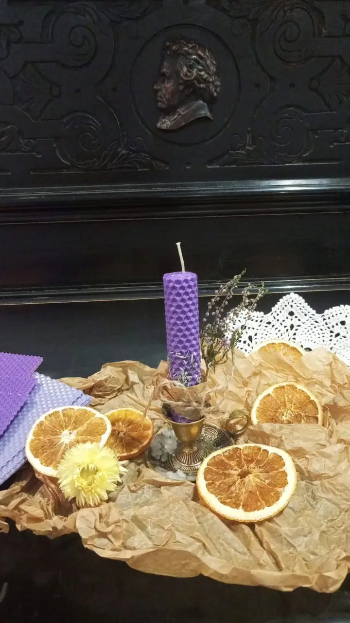 Мастер-класс по ароматной свече из пчелиного воска