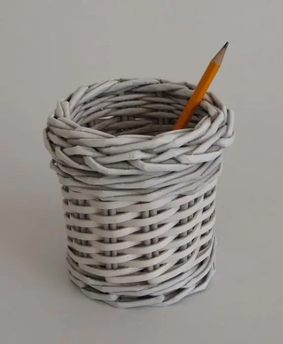 Мастер‑класс по плетению карандашницы из лозы