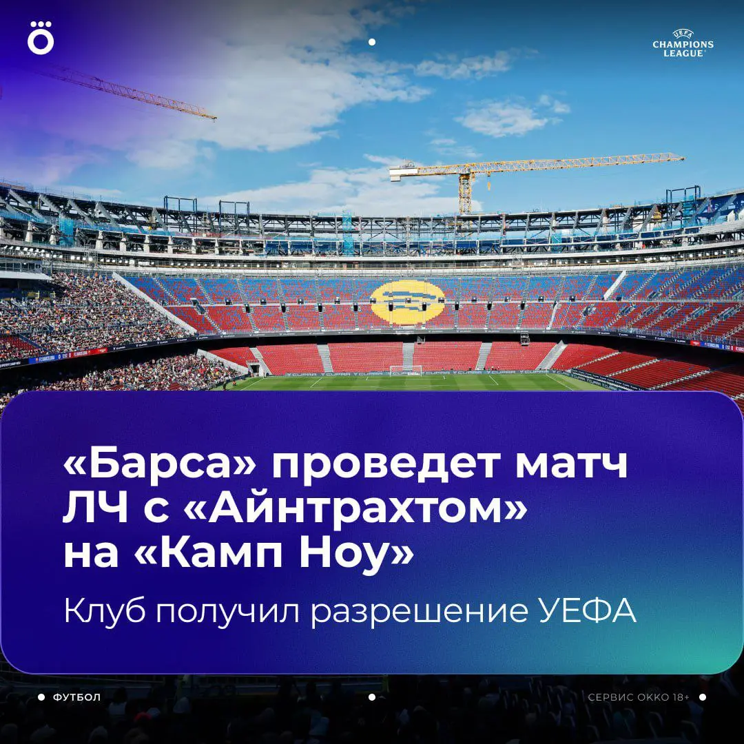 Чемпионская Лига: матч Лиги чемпионов на Камп Ноу