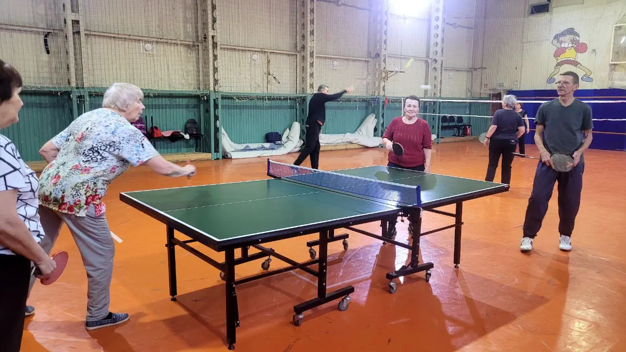 Активное долголетие: настольный теннис