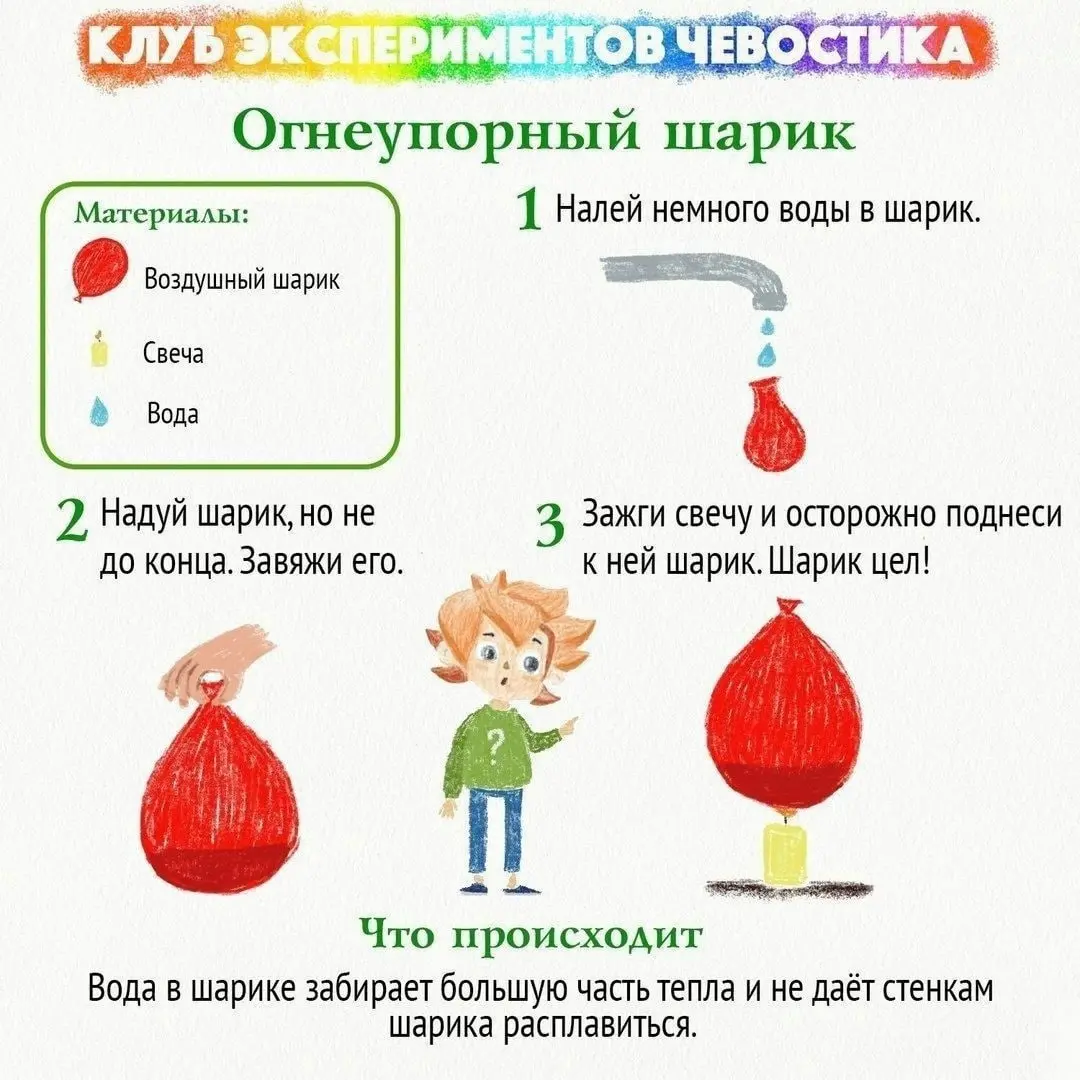 Познавательные эксперименты для детей