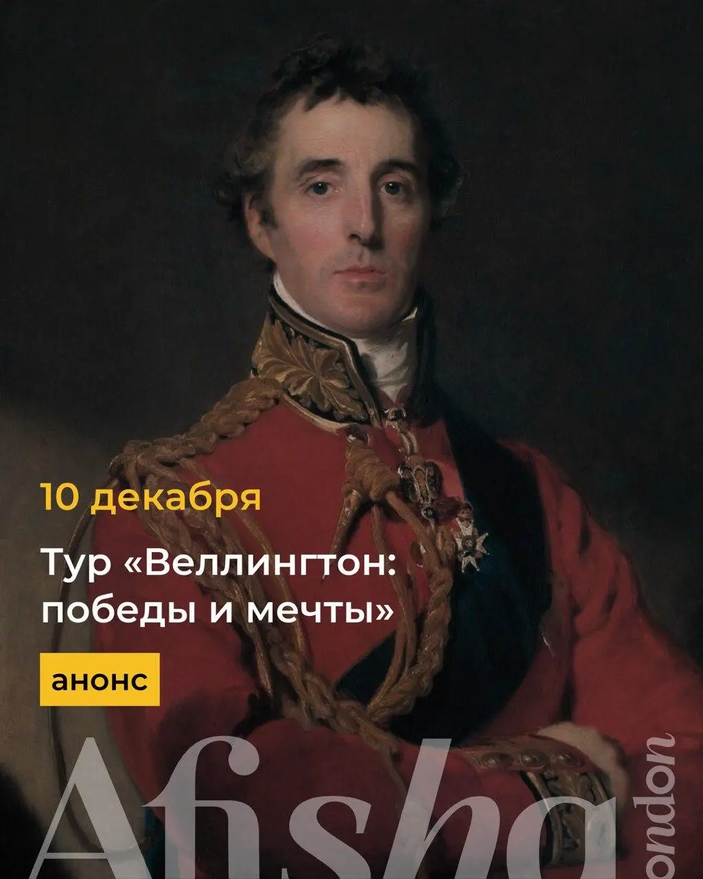 Новый тур от Музейного Кота: «Веллингтон: победы и мечты»