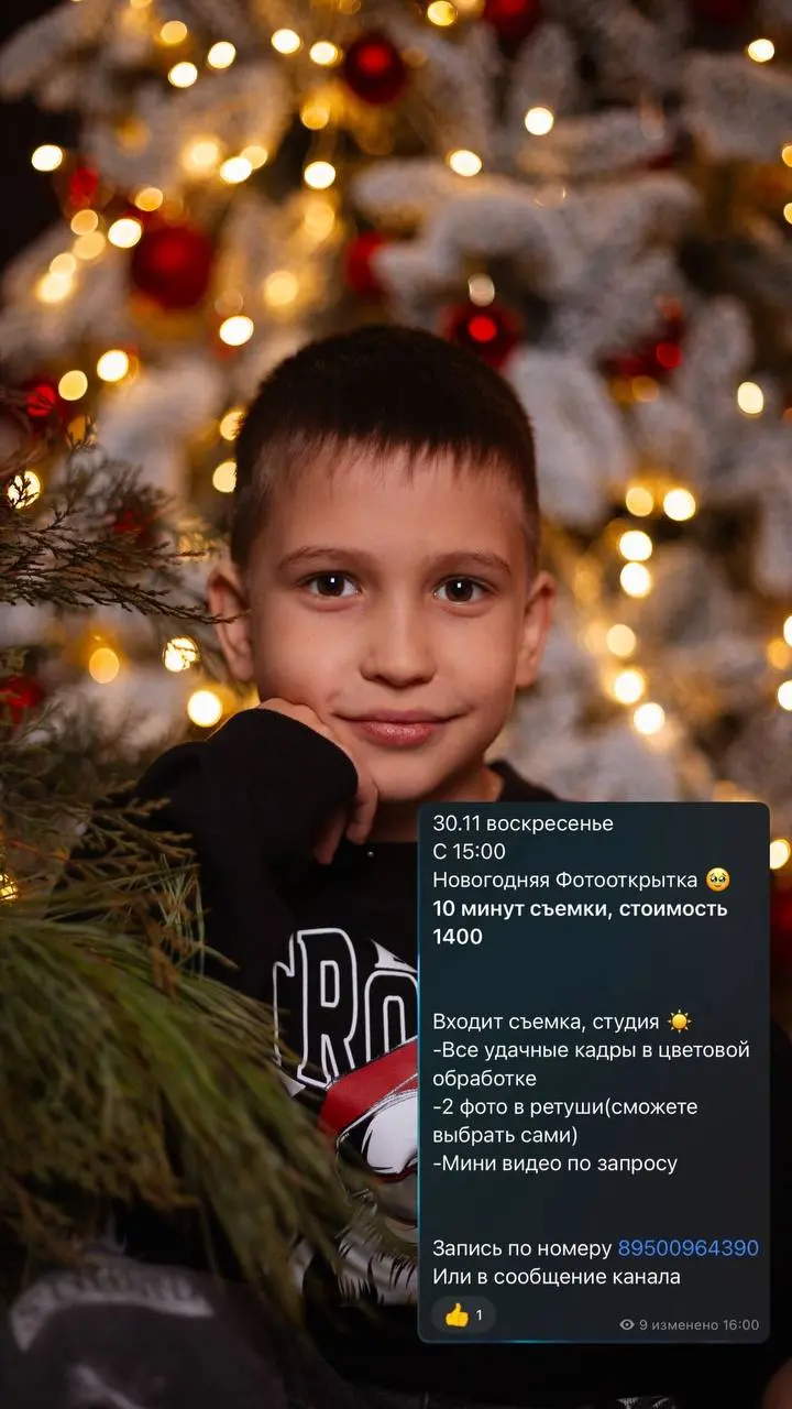 Новогодняя фотокарточка