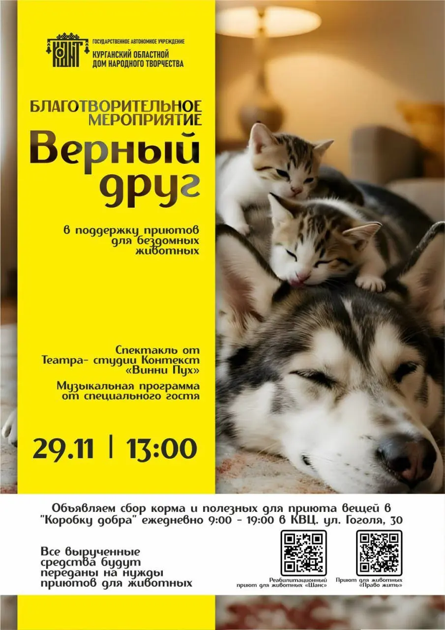 Благотворительный спектакль «Винни Пух» в Областном Доме народного творчества.