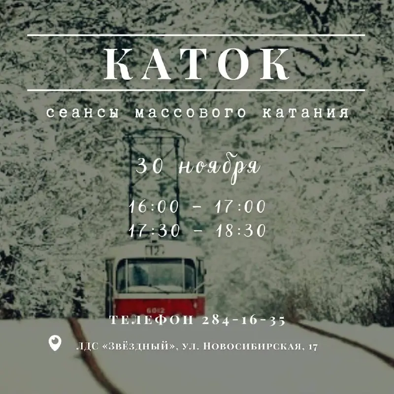 массовое катание в ЛДС «Звёздный»