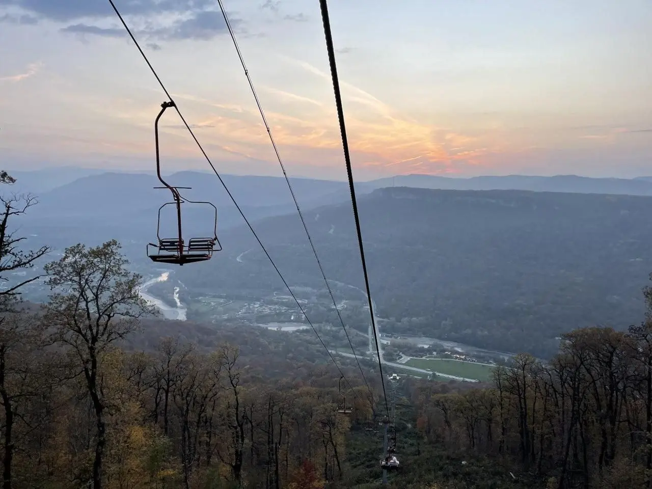 Скала Чертов Палец, Савранская канатная дорога +Лаго-Наки