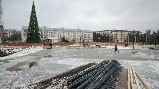 Монтаж ледового комплекса