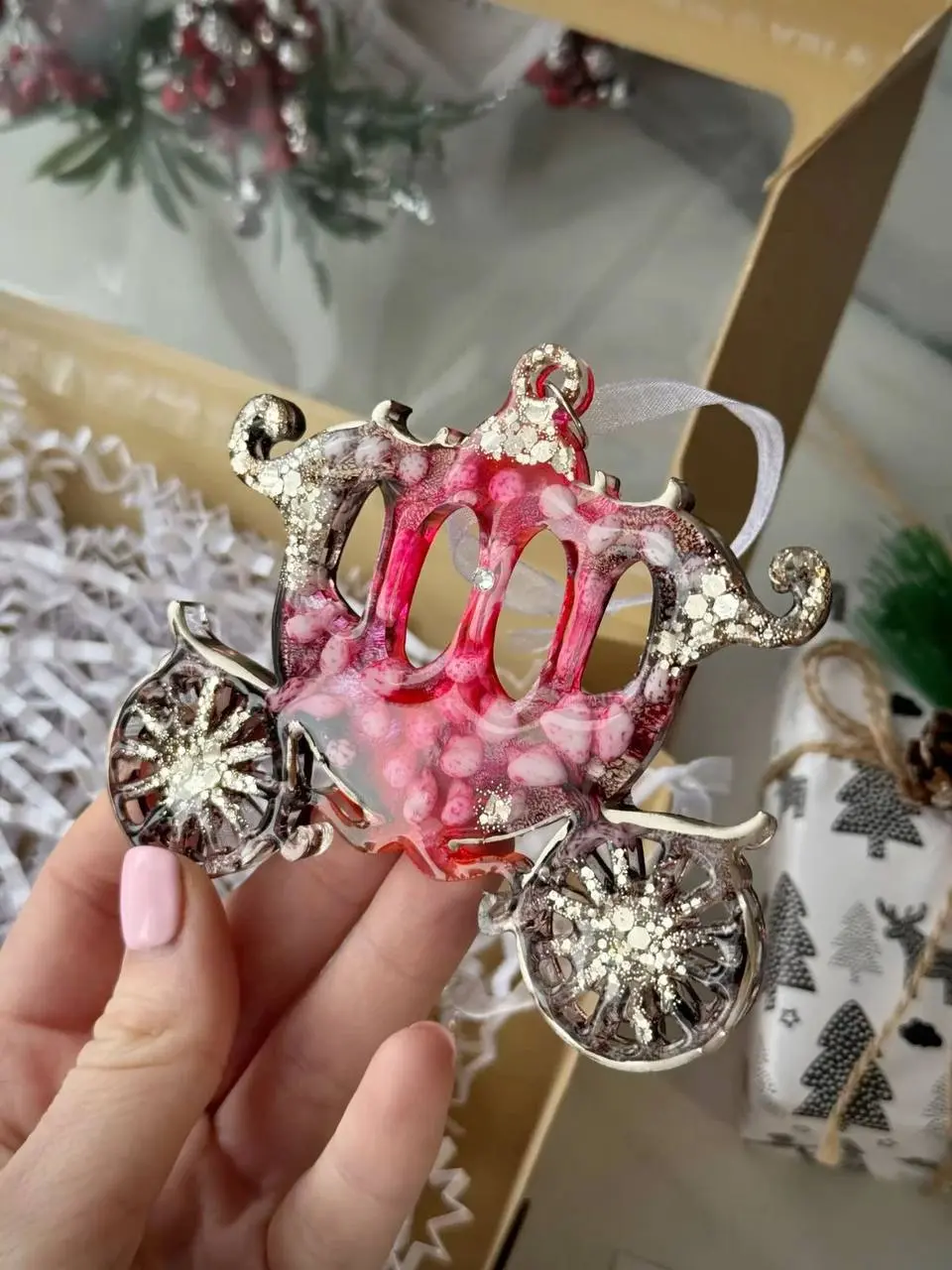 Ёлочные игрушки из эпоксидной смолы