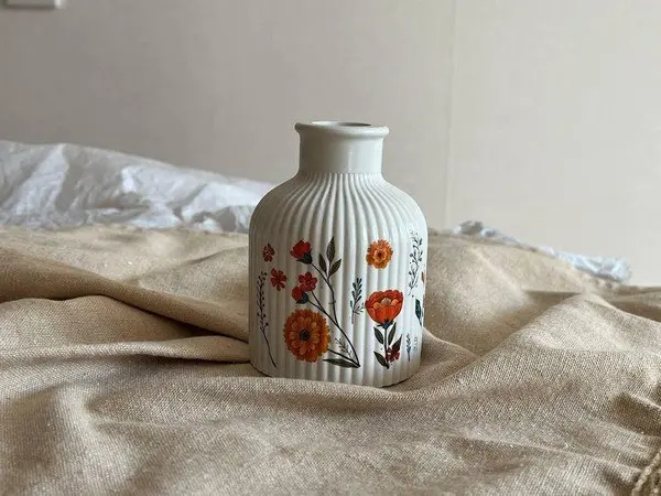 Декорирование гипсовой вазы