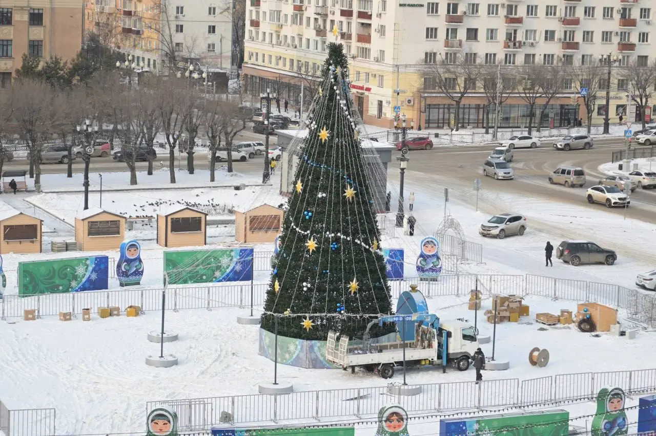 В Хабаровске зажгут огни на елке