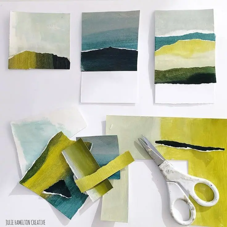 Смешанные Техники: Коллажный Пейзаж.