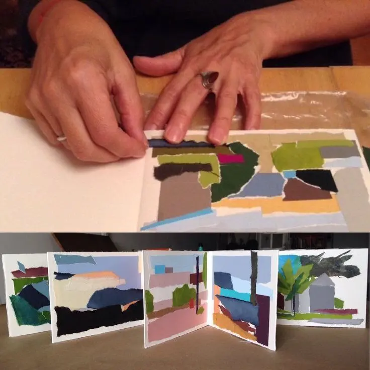 Смешанные Техники: Коллажный Пейзаж.