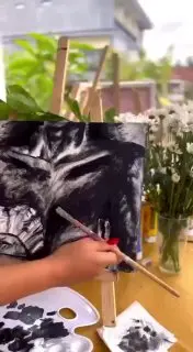 Мастер-класс по рисованию картины на холсте